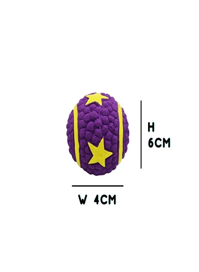 Pups&Pets EETOYS Latex Star Ball Squeaky Toy for Puppies & Small Dogs (Pack of One, Size - Small) - Image 2